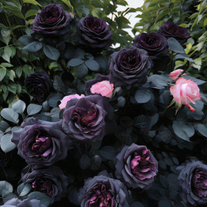 Роза Черная купить по цене от 450р. в интернет-магазине «Посадика» с доставкой почтой в в Весьегонске и по всей России – [изображение №1].