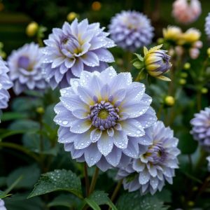 Георгин Акварель купить по цене от 680р. в интернет-магазине «Посадика» с доставкой почтой в в Весьегонске и по всей России – [изображение №1].